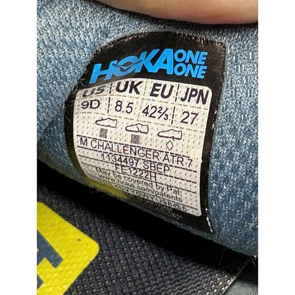 Hoka One One Challenger ATR 7 Men's Trail Running Shoes Size 9 D 1134497 SBEP - Picture 6 of 7